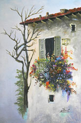 painting of house