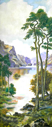 painting of a river